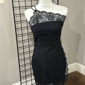 Elegant Black Lace Dress